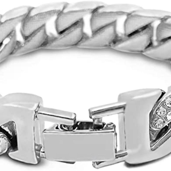 18k Gold Iced Out Bracelet - Picture 4 of 5